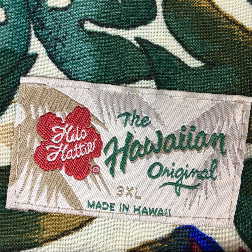 Men's Hawaiian Shirt, Size 3XL, Tropical Graphics, Made in Hawaii by Hilo Hattie - Picture 2 of 10